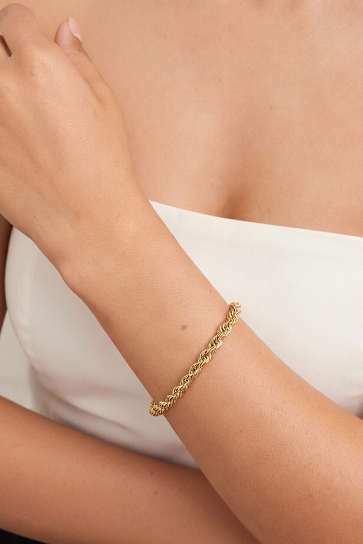 Gold Burgu Model Bileklik