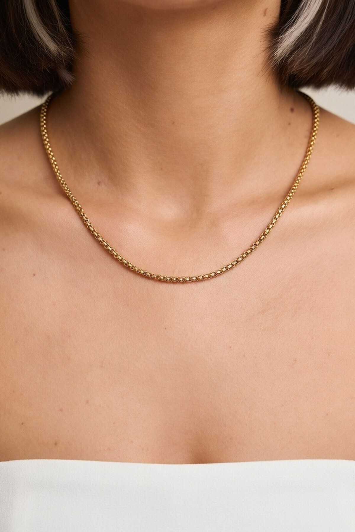 Gold Minimalist İnce Zincir Kolye