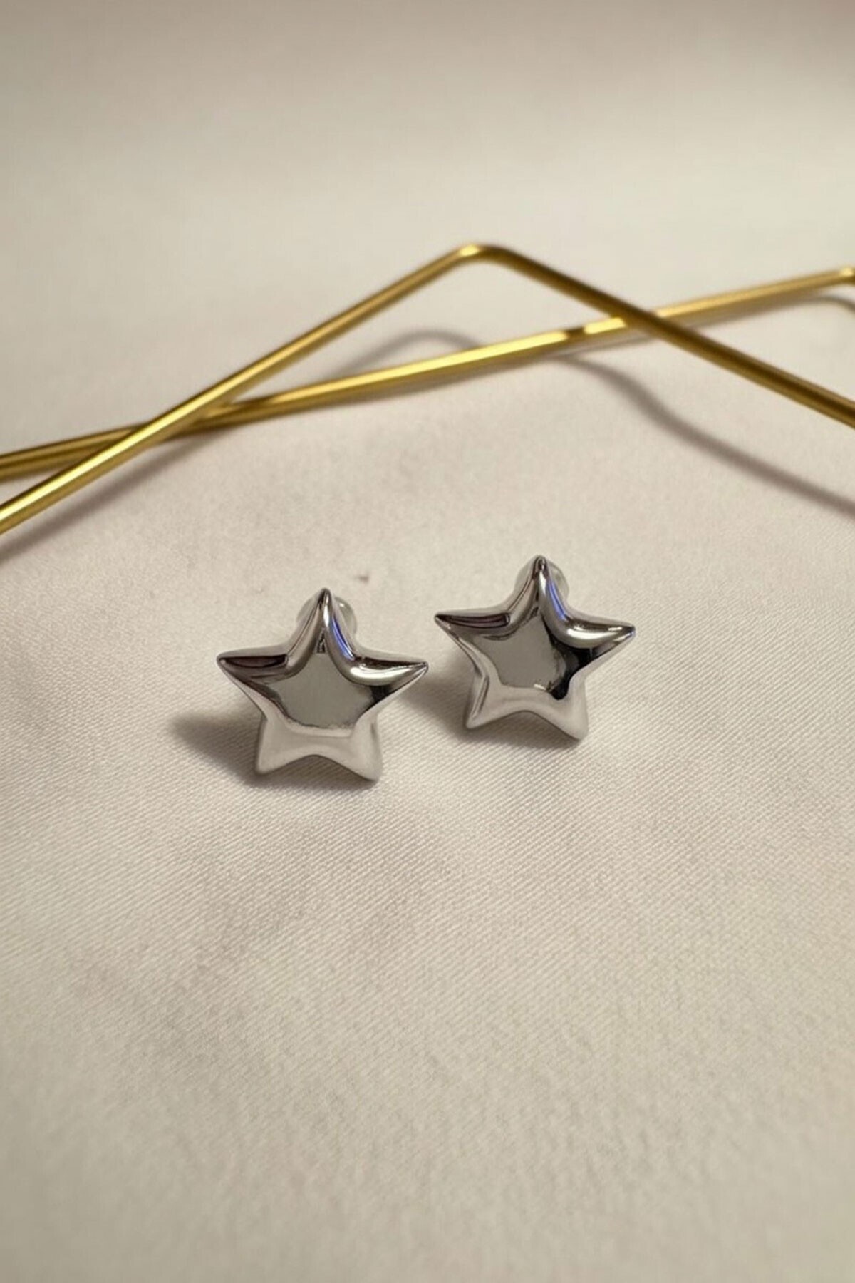 Silver Mini Yıldız Küpe