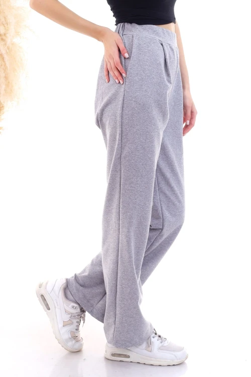 Grimelanj 2 İplik Cepli Bol Paça Pantolon CO-259292933