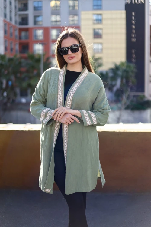 Haki Mevsimlik Rahat Kesim Hafif Ceket BCBSK-25700-3441