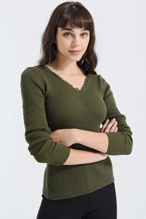 Haki V Yaka Kazak BCBSK-25700-HZ9072