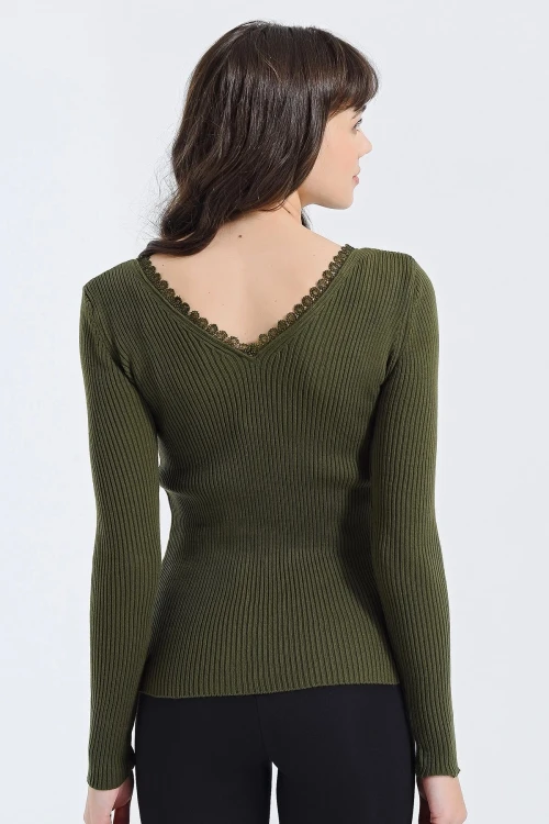 Haki V Yaka Kazak BCBSK-25700-HZ9072