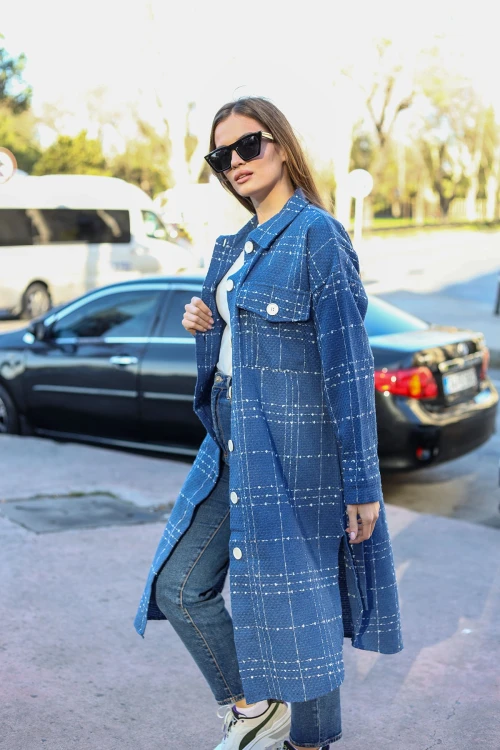 İndigo Beli Bağlamalı  Kaban BCBSK-25700-3499