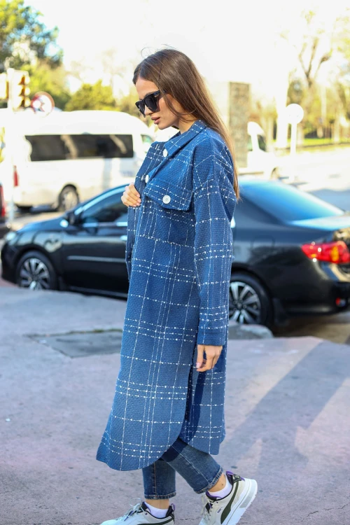 İndigo Beli Bağlamalı  Kaban BCBSK-25700-3499