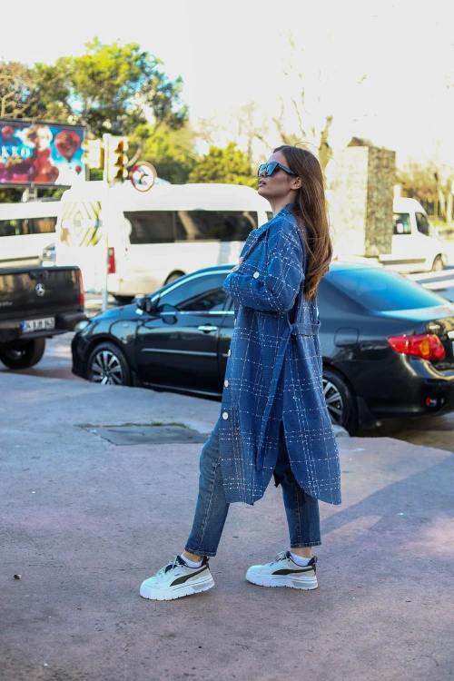 İndigo Beli Bağlamalı  Kaban BCBSK-25700-3499