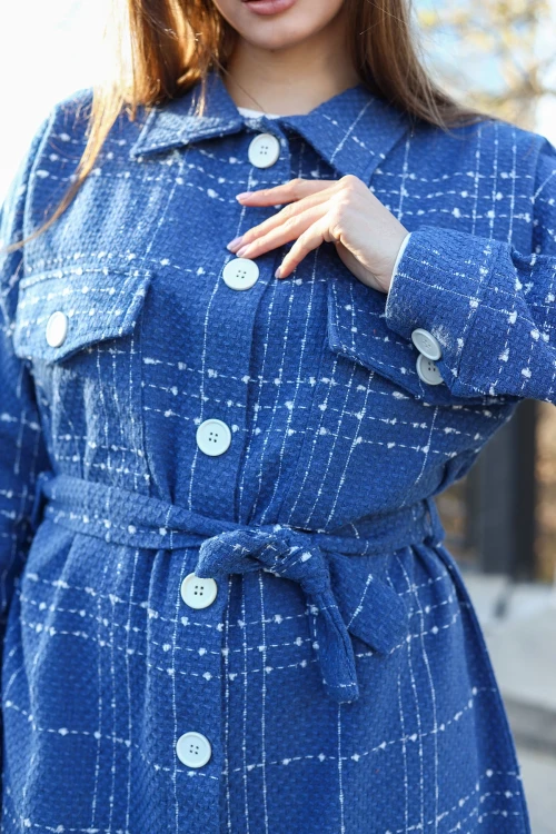 İndigo Beli Bağlamalı  Kaban BCBSK-25700-3499