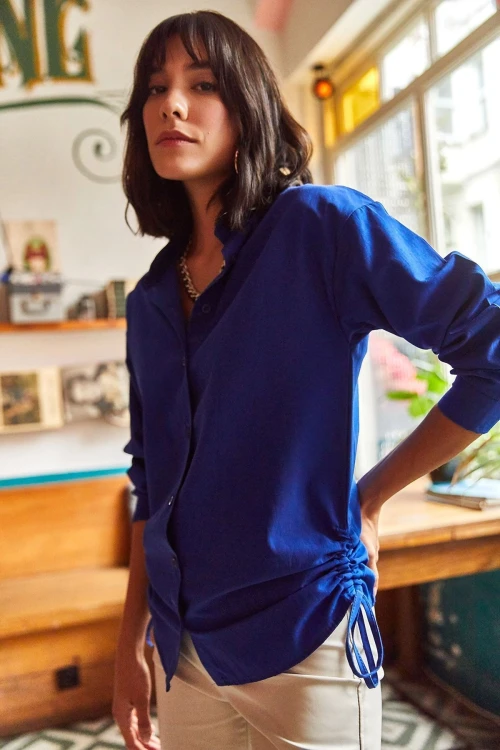 Saks Uzun Kollu Gömlek BCBSK-25700-K7339