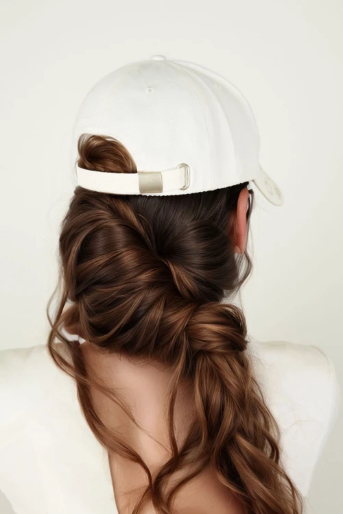 Beyaz Love Nakışlı Kep BCNSV-2514503