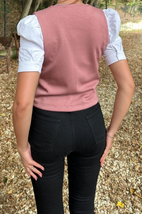 Gül Kurusu Rahat Kalıp Yelek BCBSK-25700-3674