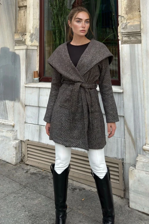 Kahve Beli Bağlamalı Kaban BCBSK-25700-3688