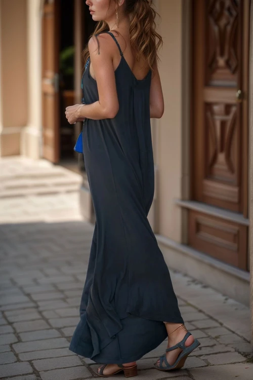 Siyah Askılı Rahat Kalıp Salaş Tulum BCBSK-25700-K5417