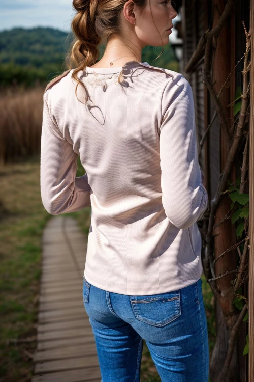 Taş Apoletli Yarım Patlı Kaşkorse Bluz BCBSK-25700-3283