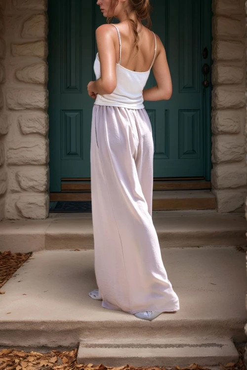 Taş Beli Lastikli Cepli Bol Paça Yumuşak Dokulu Salaş Pantolon BCBSK-25700-3391