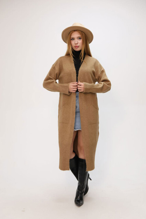 Bisküvi Salaş Yumuşak Dokulu Triko Hırka BCES-252009