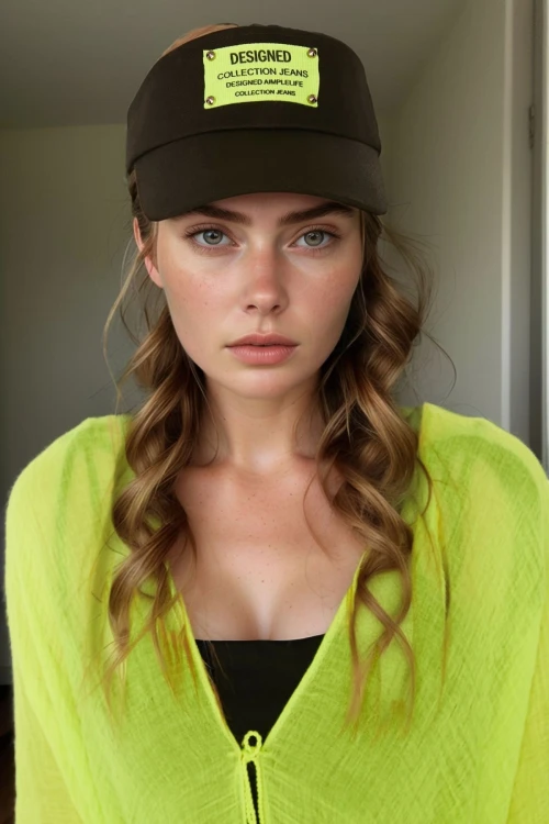 Yeşil Neon Yeşil Designed Armalı Vizör Kep BCNSV-2514279