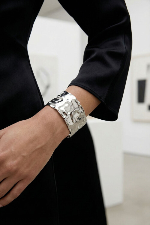 316L Çelik Kalın Bileklik Kadın Bilezik BCYJ-251031