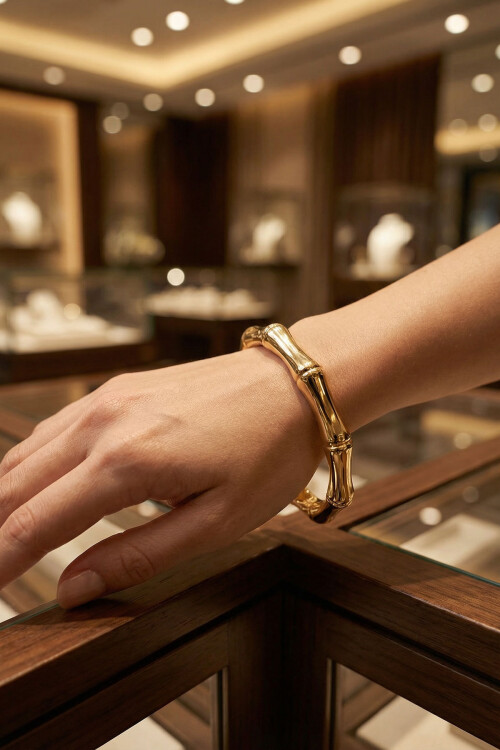 316L Çelik Kalın Bileklik Kadın Bilezik BCYJ-251037