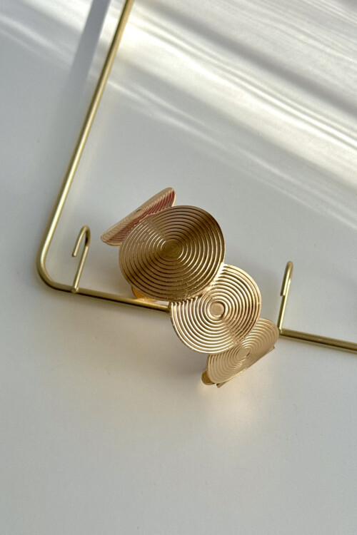 316L Çelik Kalın Kelepçe Bileklik Kadın Bilezik Ayarlanabilir Kelepçe BCYJ-251028