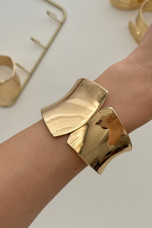 316L Çelik Kalın Kelepçe Bileklik Kadın Bilezik BCYJ-251031