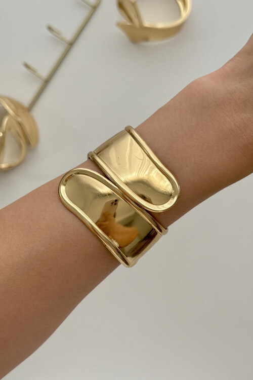 316L Çelik Kalın Kelepçe Bileklik Kadın Bilezik BCYJ-251031