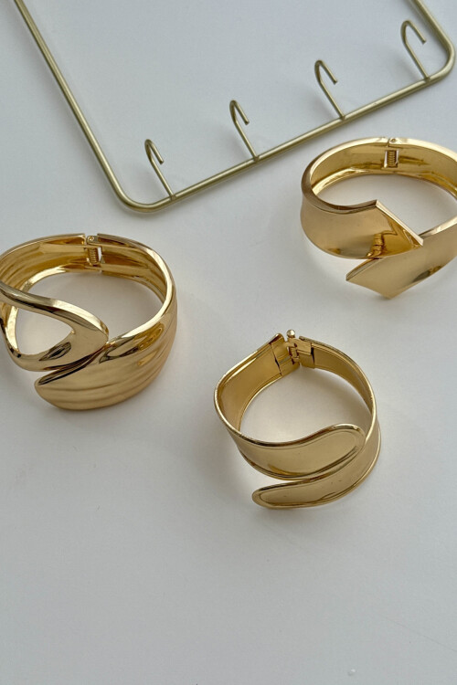 316L Çelik Kalın Kelepçe Bileklik Kadın Bilezik BCYJ-251031