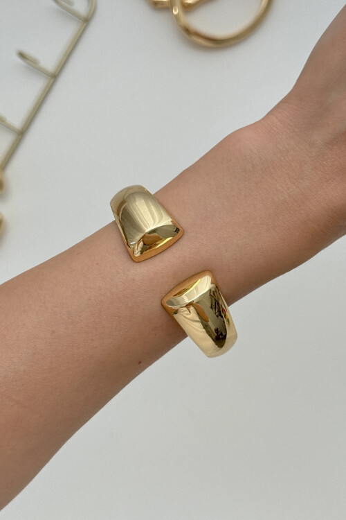 316L Çelik Kalın Kelepçe Bileklik Kadın Bilezik BCYJ-251037