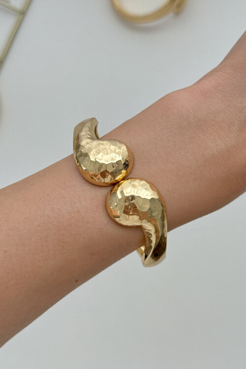 316L Çelik Kalın Kelepçe Bileklik Kadın Bilezik BCYJ-251037