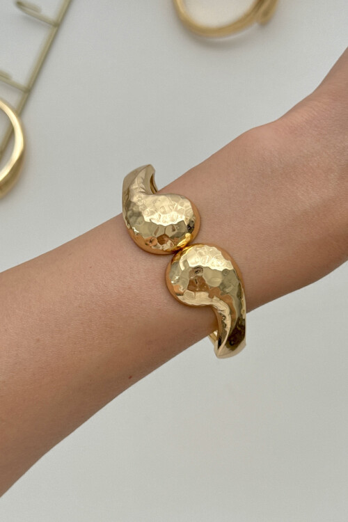 316L Çelik Kalın Kelepçe Bileklik Kadın Bilezik BCYJ-251037