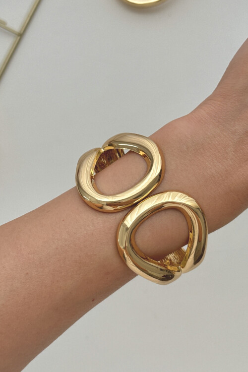 316L Çelik Kalın Kelepçe Bileklik Kadın Bilezik BCYJ-251037