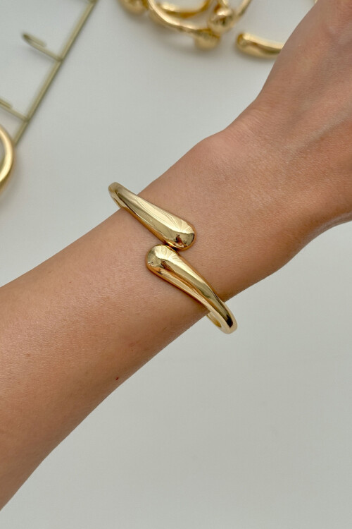 316L Çelik Kalın Kelepçe Bileklik Kadın Bilezik BCYJ-251037