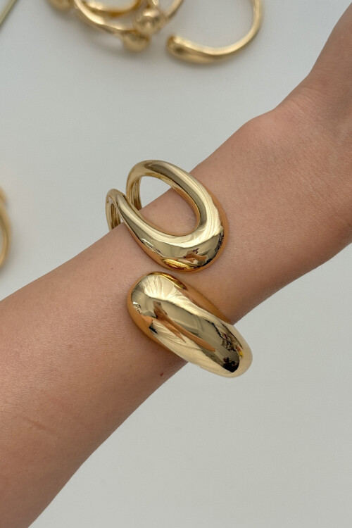 316L Çelik Kalın Kelepçe Bileklik Kadın Bilezik BCYJ-251037