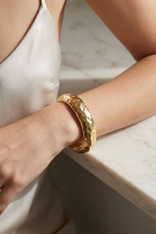 316L Çelik Kalın Kelepçe Bilezik Kadın Bileklik BCYJ-251046