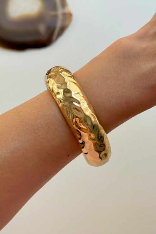 316L Çelik Kalın Kelepçe Bilezik Kadın Bileklik BCYJ-251046