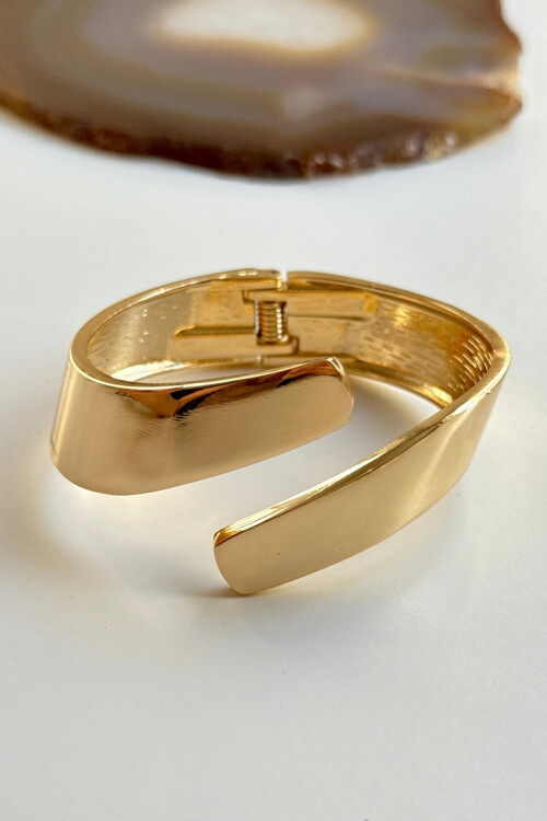 316L Çelik Kalın Kelepçe Bilezik Kadın Bileklik BCYJ-251046