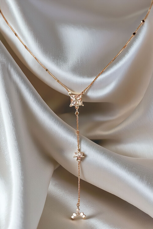 316L Çelik Y Kolye Kadın Kolye BCYJ-251018