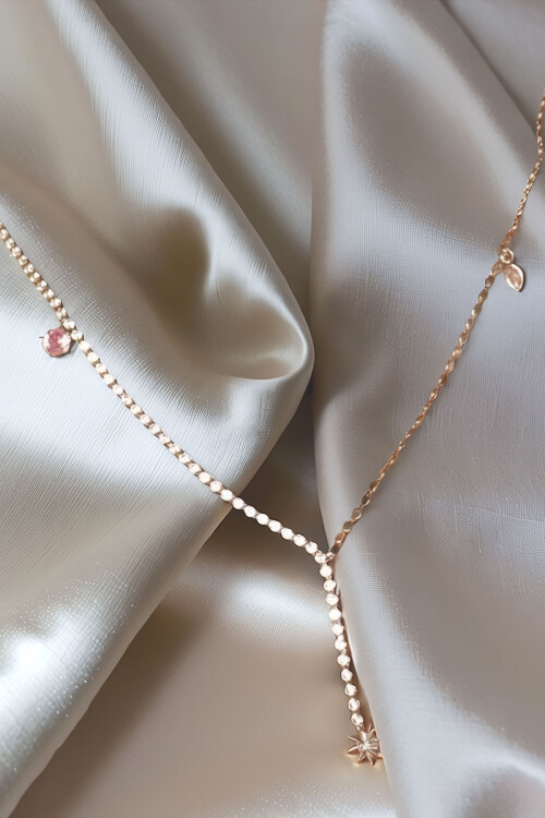 316L Çelik Y Kolye Kadın Kolye BCYJ-251018