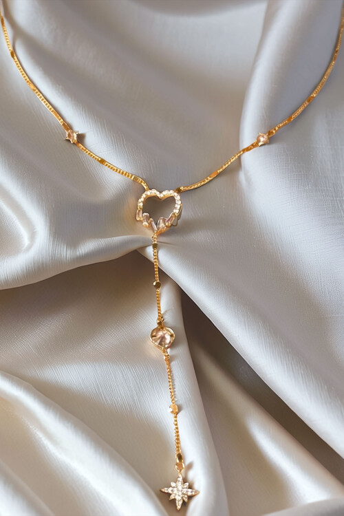 316L Çelik Y Kolye Kadın Kolye BCYJ-251018