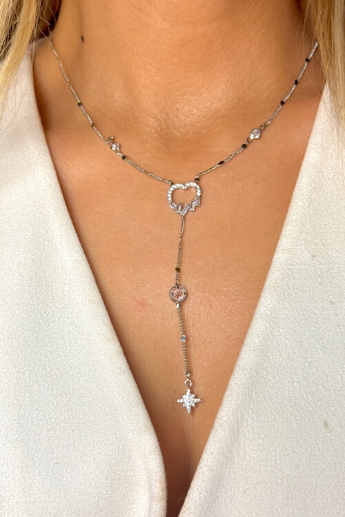 316L Çelik Y Kolye Kadın Kolye BCYJ-251018