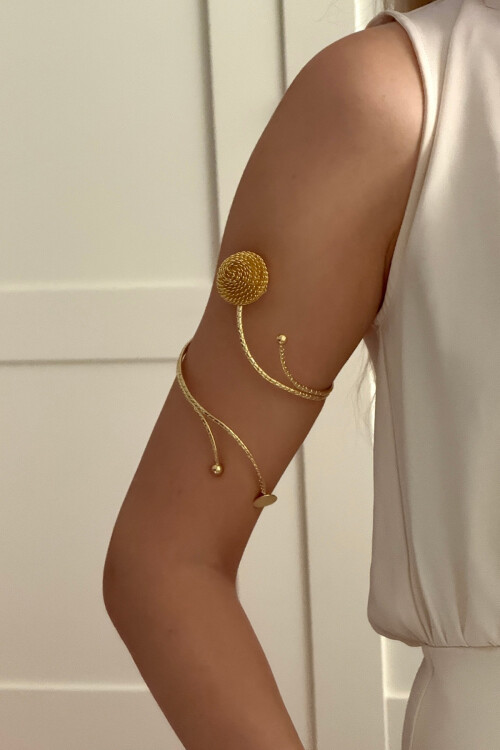 Arm Cuff Çelik Güneş Helen Helenistik Pazu Kol Kelepçesi Gold Ayarlanabilir Kelepçe BCYJ-251047