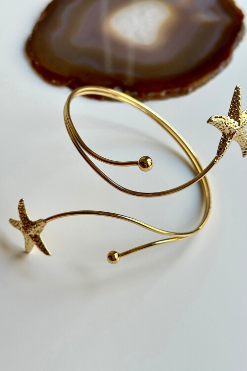 Arm Cuff Çelik Helen Helenistik Pazu Kol Kelepçesi Gold Ayarlanabilir Kelepçe BCYJ-251047