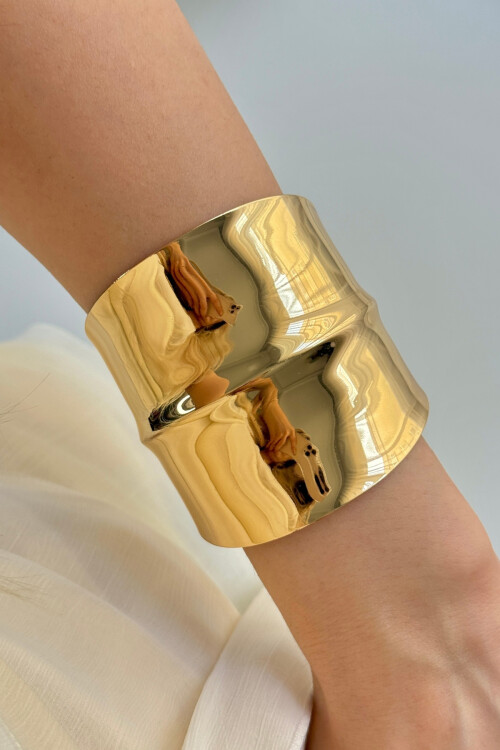 Çelik Kalın Kelepçe Bilezik Ayarlanabilir Kadın Erkek Unisex BCYJ-251024