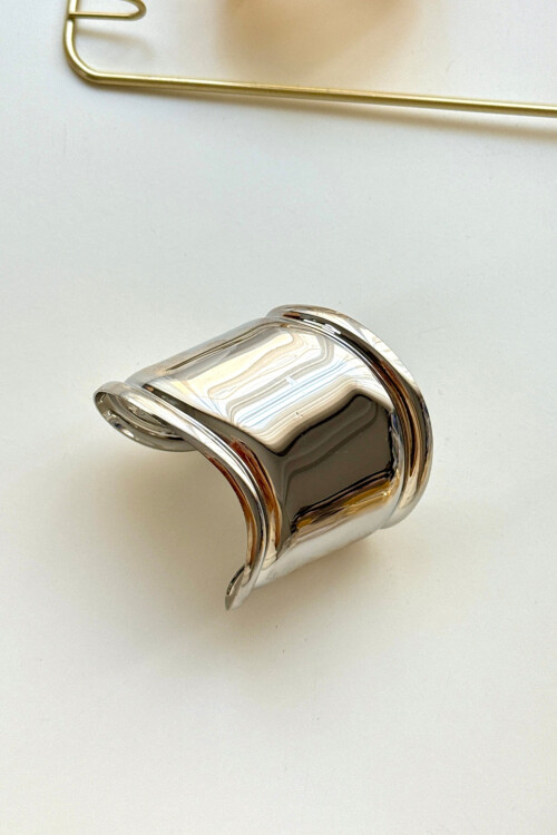 Çelik Kalın Kelepçe Bilezik Ayarlanabilir Kadın Erkek Unisex BCYJ-251024