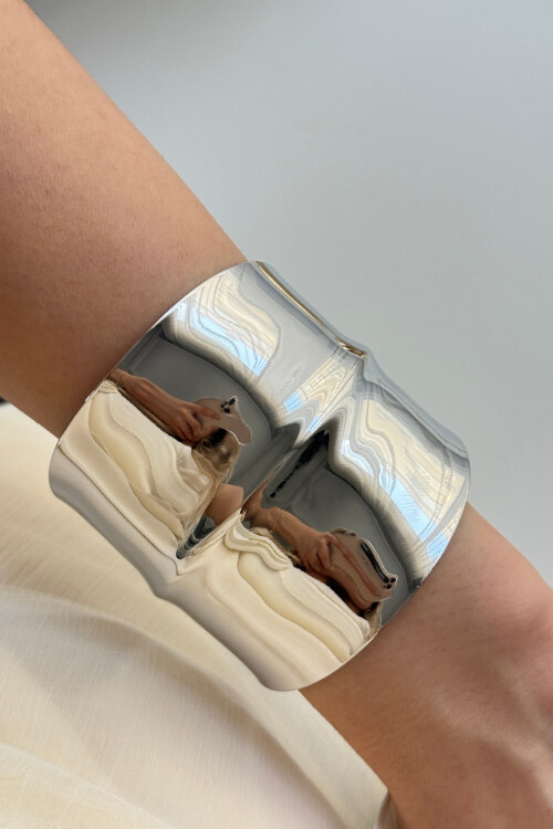 Çelik Kalın Kelepçe Bilezik Ayarlanabilir Kadın Erkek Unisex BCYJ-251024