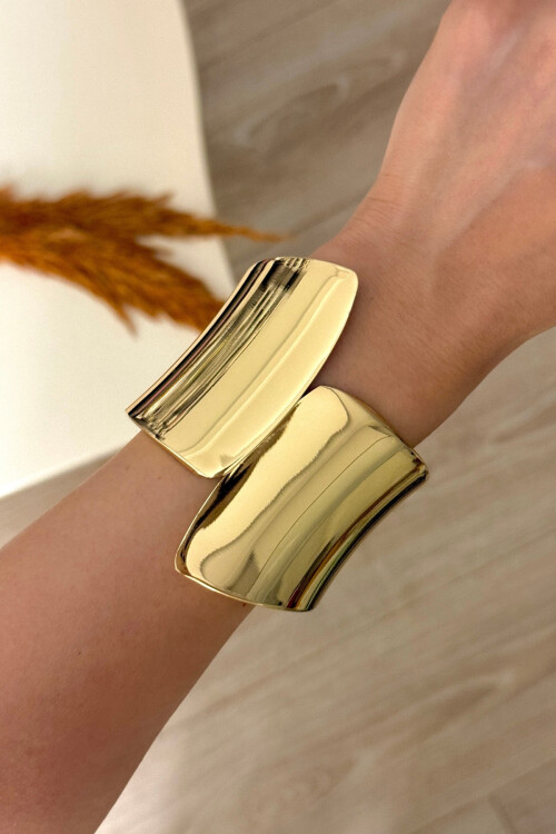 Çelik Kalın Kelepçe Bilezik Ayarlanabilir Kadın Erkek Unisex BCYJ-251024