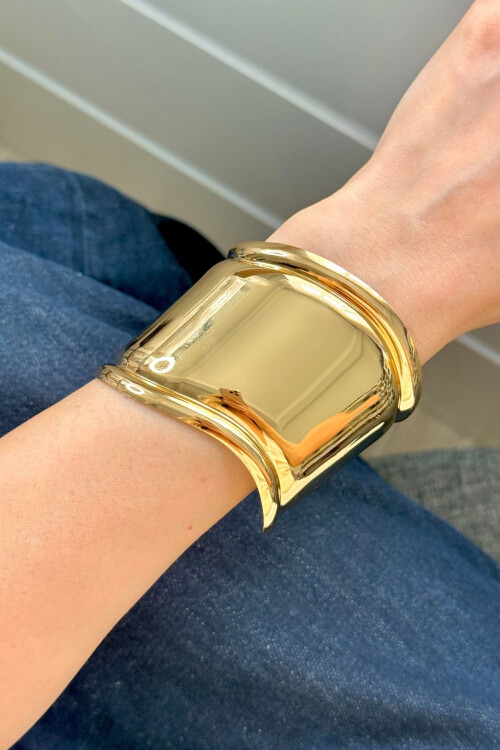 Çelik Kalın Kelepçe Bilezik Ayarlanabilir Kadın Erkek Unisex BCYJ-251024