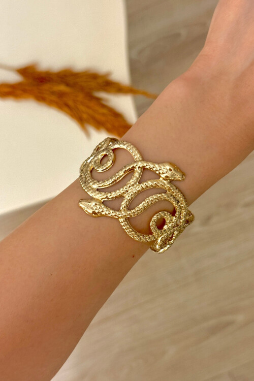 Çelik Kalın Kelepçe Bilezik Ayarlanabilir Kadın Erkek Unisex BCYJ-251024