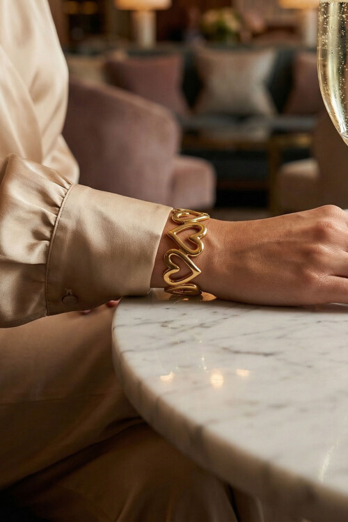 Çelik Kalın Kelepçe Bilezik Ayarlanabilir Kadın Erkek Unisex BCYJ-251038