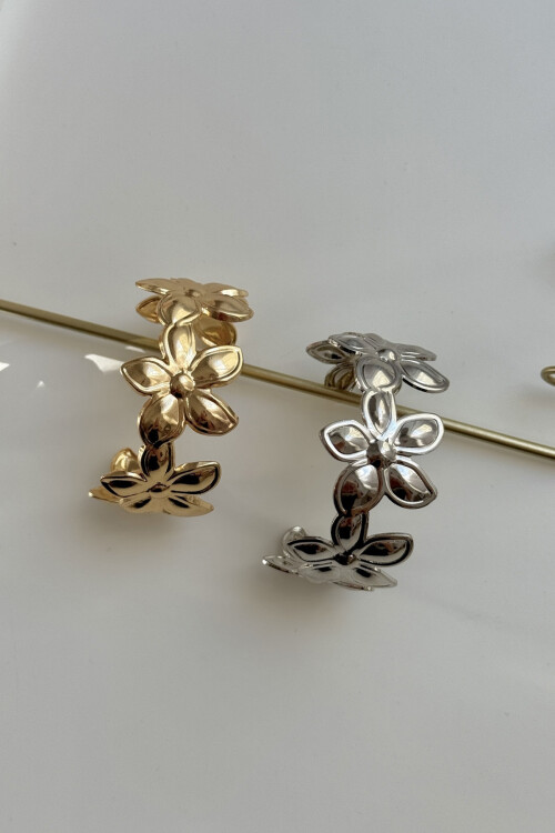 Çelik Kalın Kelepçe Bilezik Ayarlanabilir Kadın Erkek Unisex Silver Renk BCYJ-251038