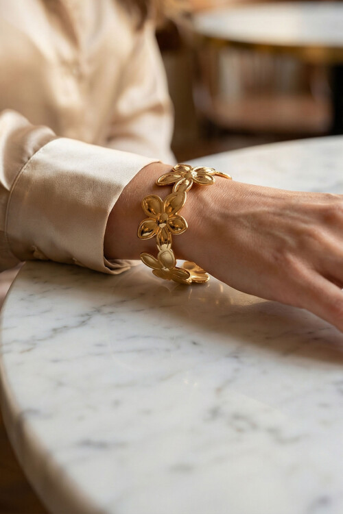 Çelik Kalın Kelepçe Bilezik Ayarlanabilir Kadın Erkek Unisex BCYJ-251038